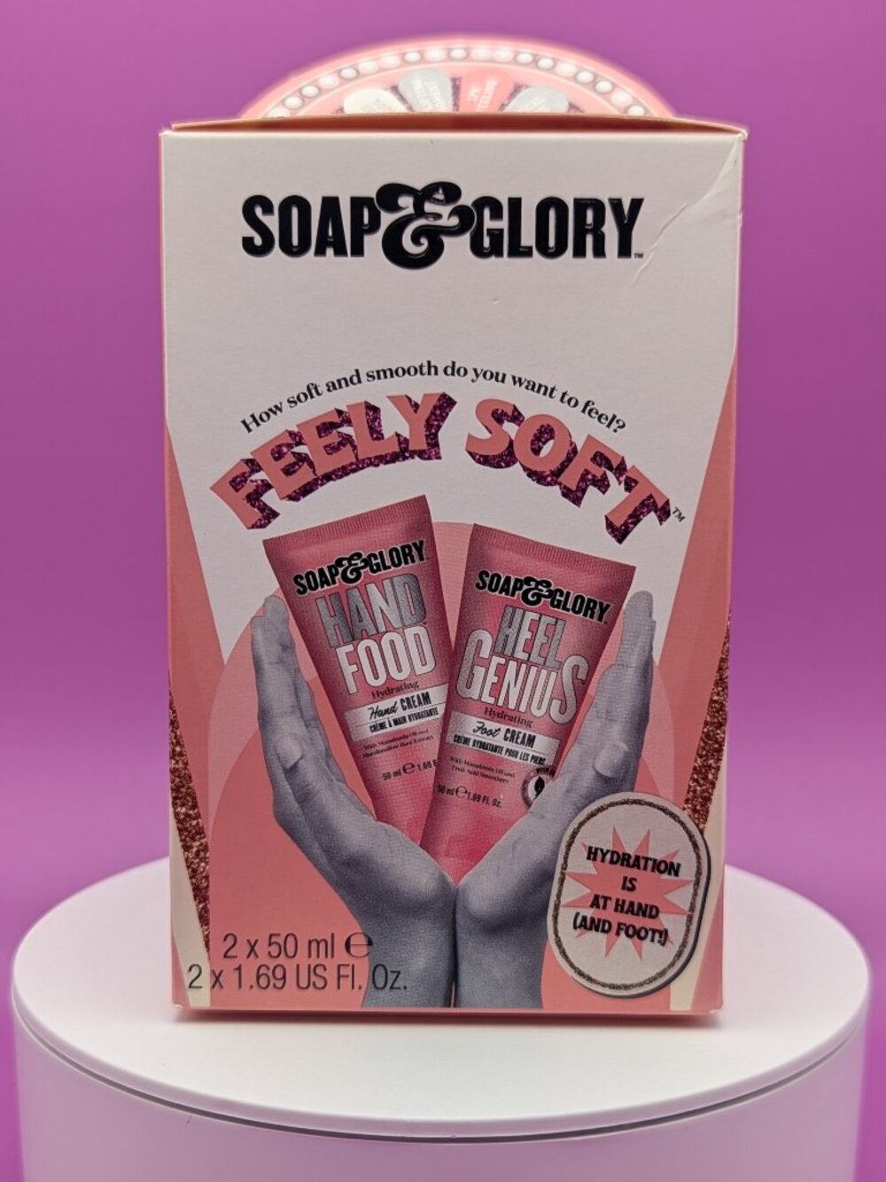 Soap & Glory Feely Soft Travel Size Hand & Foot Cream Gift Set NIB